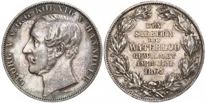 1 Thaler Kingdom of Hanover (1814 - 1866) Silver George V of Hanover (1819 - 1878)