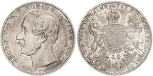 1 Thaler Kingdom of Hanover (1814 - 1866) Silver George V of Hanover (1819 - 1878)