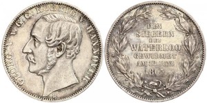 1 Thaler Kingdom of Hanover (1814 - 1866) Silver George V of Hanover (1819 - 1878)