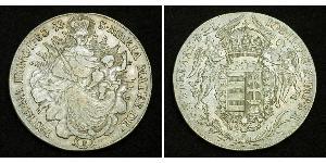 1 Thaler Kingdom of Hungary (1000-1918) Silver Joseph II, Holy Roman Emperor  (1741 - 1790)