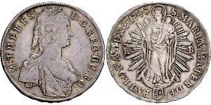 1 Thaler Kingdom of Hungary (1000-1918) Silver Maria Theresa of Austria (1717 - 1780)