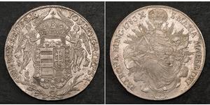 1 Thaler Kingdom of Hungary (1000-1918) Silver Joseph II, Holy Roman Emperor  (1741 - 1790)