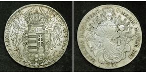 1 Thaler Kingdom of Hungary (1000-1918) Silver Joseph II, Holy Roman Emperor  (1741 - 1790)