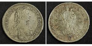 1 Thaler Kingdom of Hungary (1000-1918) Silver Maria Theresa of Austria (1717 - 1780)