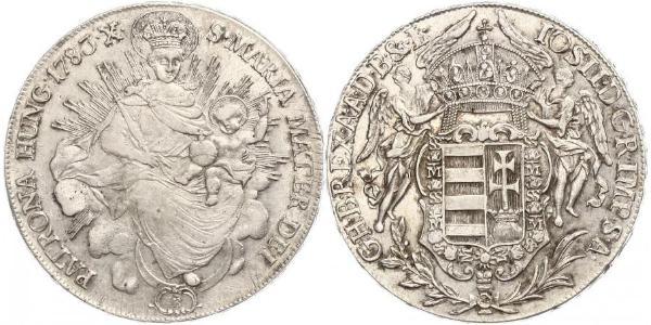 1 Thaler Kingdom of Hungary (1000-1918) Silver Joseph II, Holy Roman Emperor  (1741 - 1790)