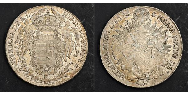 1 Thaler Kingdom of Hungary (1000-1918) Silver Joseph II, Holy Roman Emperor  (1741 - 1790)