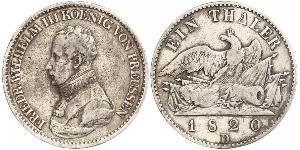 1 Thaler Kingdom of Prussia (1701-1918) Silver Frederick William III of Prussia (1770 -1840)