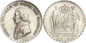 1 Thaler Kingdom of Prussia (1701-1918) Silver Frederick William III of Prussia (1770 -1840)