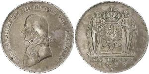 1 Thaler Kingdom of Prussia (1701-1918) Silver Frederick William III of Prussia (1770 -1840)