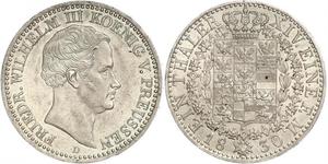 1 Thaler Kingdom of Prussia (1701-1918) Silver Frederick William III of Prussia (1770 -1840)