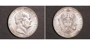 1 Thaler Kingdom of Prussia (1701-1918) Silver Frederick William IV of Prussia (1795 - 1861)