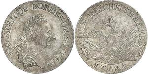 1 Thaler Kingdom of Prussia (1701-1918) Silver Frederick II of Prussia (1712 – 1786)