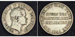 1 Thaler Kingdom of Prussia (1701-1918) Silver Frederick William IV of Prussia (1795 - 1861)