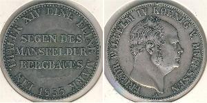 1 Thaler Kingdom of Prussia (1701-1918) Silver Frederick William IV of Prussia (1795 - 1861)