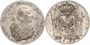 1 Thaler Kingdom of Prussia (1701-1918) Silver Frederick William II of Prussia