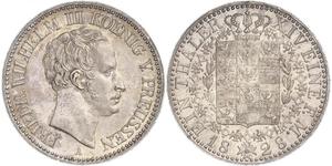 1 Thaler Kingdom of Prussia (1701-1918) Silver Frederick William III of Prussia (1770 -1840)