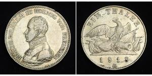 1 Thaler Kingdom of Prussia (1701-1918) Silver Frederick William III of Prussia (1770 -1840)