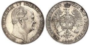 1 Thaler Kingdom of Prussia (1701-1918) Silver Frederick William IV of Prussia (1795 - 1861)