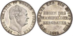 1 Thaler Kingdom of Prussia (1701-1918) Silver Frederick William IV of Prussia (1795 - 1861)