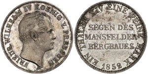 1 Thaler Kingdom of Prussia (1701-1918) Silver Frederick William IV of Prussia (1795 - 1861)