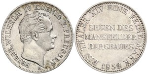 1 Thaler Kingdom of Prussia (1701-1918) Silver Frederick William IV of Prussia (1795 - 1861)