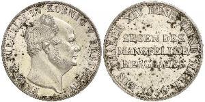 1 Thaler Kingdom of Prussia (1701-1918) Silver Frederick William IV of Prussia (1795 - 1861)