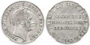 1 Thaler Kingdom of Prussia (1701-1918) Silver Frederick William IV of Prussia (1795 - 1861)