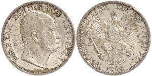 1 Thaler Kingdom of Prussia (1701-1918) Silver Wilhelm I, German Emperor (1797-1888)