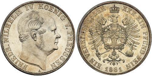 1 Thaler Kingdom of Prussia (1701-1918) Silver Frederick William IV of Prussia (1795 - 1861)