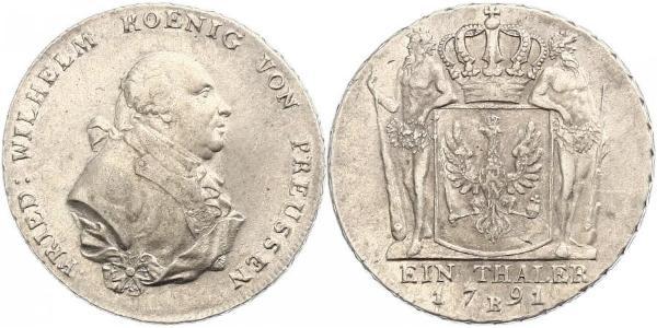 1 Thaler Kingdom of Prussia (1701-1918) Silver Frederick William II of Prussia