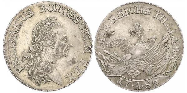1 Thaler Kingdom of Prussia (1701-1918) Silver Frederick II of Prussia (1712 – 1786)
