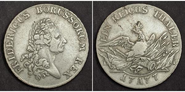 1 Thaler Kingdom of Prussia (1701-1918) Silver Frederick II of Prussia (1712 – 1786)