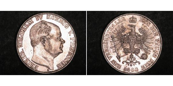 1 Thaler Kingdom of Prussia (1701-1918) Silver Frederick William IV of Prussia (1795 - 1861)