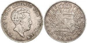 1 Thaler Kingdom of Saxony (1806 - 1918) Silver 