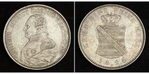 1 Thaler Kingdom of Saxony (1806 - 1918) Silver Frederick Augustus I of Saxony