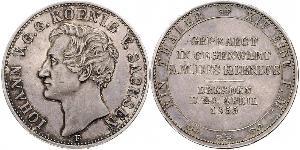 1 Thaler Kingdom of Saxony (1806 - 1918) Silver John of Saxony