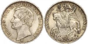 1 Thaler Kingdom of Saxony (1806 - 1918) Silver John of Saxony