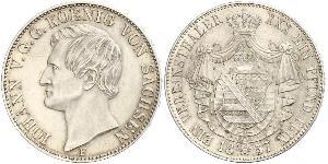 1 Thaler Kingdom of Saxony (1806 - 1918) Silver John of Saxony