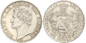 1 Thaler Kingdom of Saxony (1806 - 1918) Silver John of Saxony