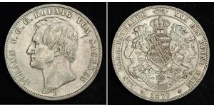 1 Thaler Kingdom of Saxony (1806 - 1918) Silver John of Saxony