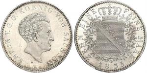 1 Thaler Kingdom of Saxony (1806 - 1918) Silver 