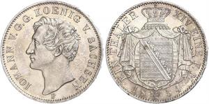 1 Thaler Kingdom of Saxony (1806 - 1918) Silver John of Saxony