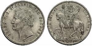 1 Thaler Kingdom of Saxony (1806 - 1918) Silver John of Saxony
