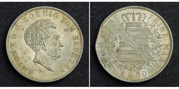 1 Thaler Kingdom of Saxony (1806 - 1918) Silver 