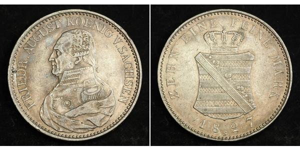 1 Thaler Kingdom of Saxony (1806 - 1918) Silver Frederick Augustus I of Saxony