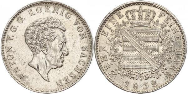 1 Thaler Kingdom of Saxony (1806 - 1918) Silver 