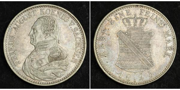 1 Thaler Kingdom of Saxony (1806 - 1918) Silver Frederick Augustus I of Saxony