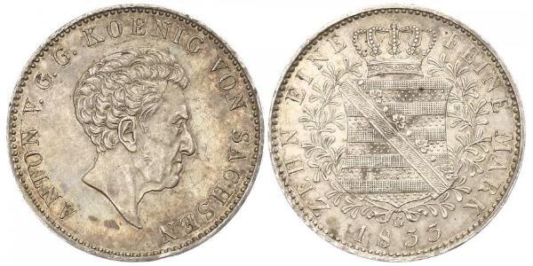 1 Thaler Kingdom of Saxony (1806 - 1918) Silver 