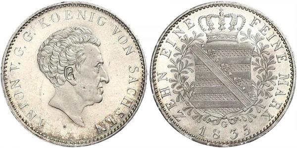 1 Thaler Kingdom of Saxony (1806 - 1918) Silver 