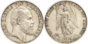 1 Thaler Kingdom of Württemberg (1806-1918) Silver Charles I of Württemberg